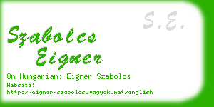 szabolcs eigner business card